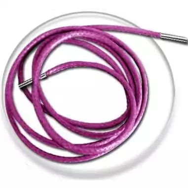 Lacets fins cirés en rose framboise pour vos chaussures