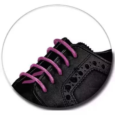 Lacets fins cirés en rose framboise pour vos chaussures