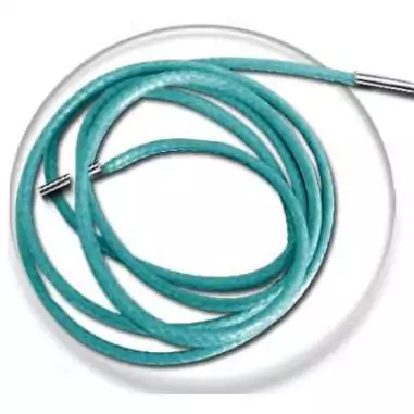 Lacets fins cirés en bleu-vert canard pour vos chaussures