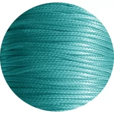 Lacets fins cirés en bleu-vert canard pour vos chaussures 2