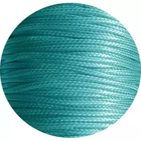 Lacets fins cirés en bleu-vert canard pour vos chaussures