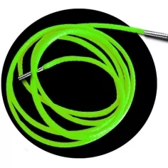 Lacets fins cirés en verts fluo pour vos chaussures 2