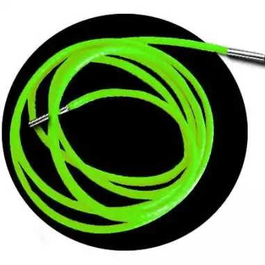 Lacets fins cirés en verts fluo pour vos chaussures