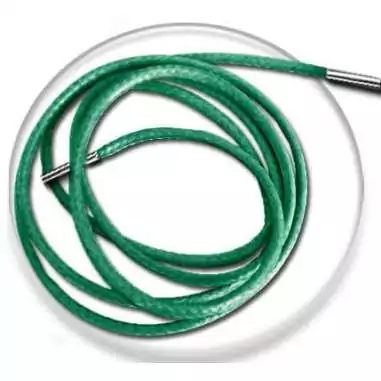 Lacets fins cirés en vert émeraude pour vos chaussures
