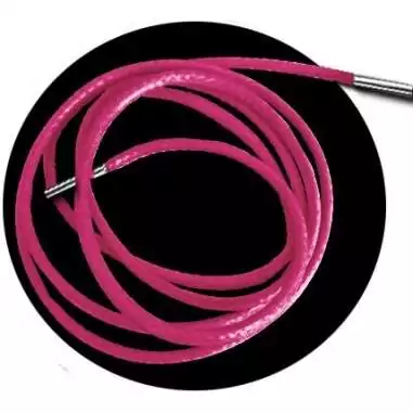 Lacets fins cirés en roses fluo pour vos chaussures
