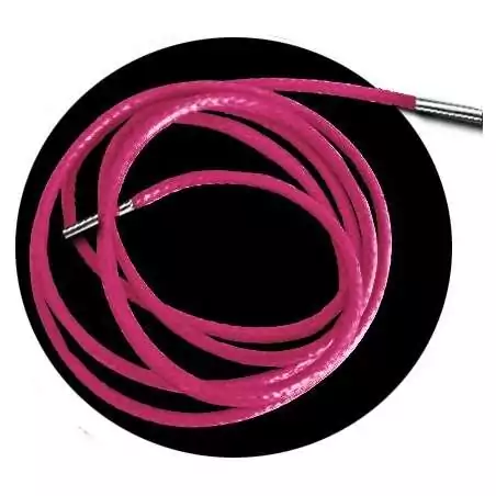 Lacets fins cirés en roses fluo pour vos chaussures