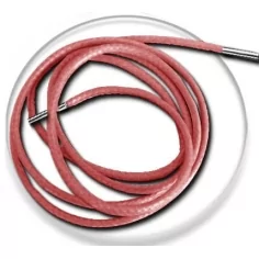 Lacets fins cirés&nbsp;orangés saumon pour vos chaussures