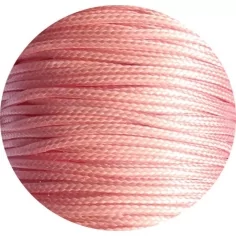 Lacets fins cirés roses-orangés pêche pour vos chaussures 2