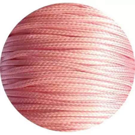 Lacets fins cirés roses-orangés pêche pour vos chaussures