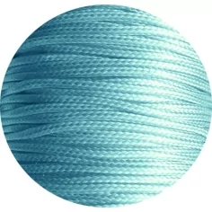 Lacets fins cirés en bleu pâle pour vos chaussures 2