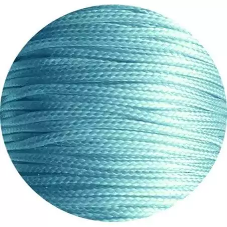 Lacets fins cirés en bleu pâle pour vos chaussures