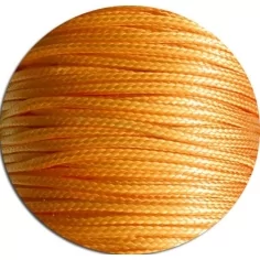 Lacets fins cirés en orange abricot pour vos chaussures 2