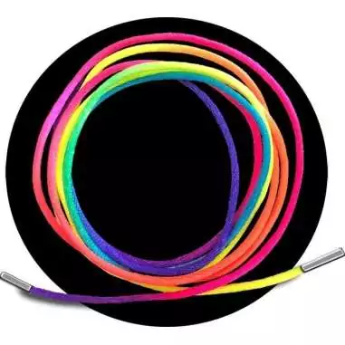Lacets cirés ronds fins multicolores fluos-Achat|Vente en…