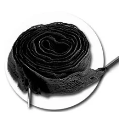 Lacets en dentelle noire pour vos chaussures 2