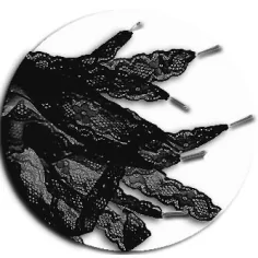 Lacets en dentelle noire pour vos chaussures