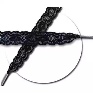 Lacets en dentelle noire pour vos chaussures