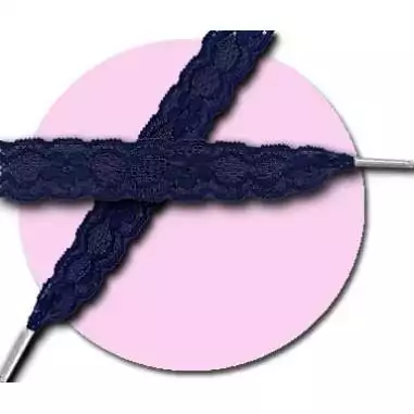 Lacets de chaussures dentelle bleu marine. pour vos…