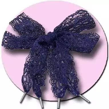 Lacets de chaussures dentelle bleu marine. pour vos…