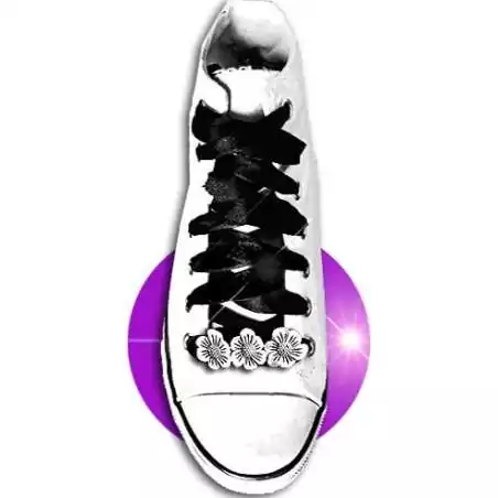 Décoration bijou de lacets crânes argentés en vente en…