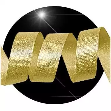 Lacets en satin&nbsp;pailleté doré doux pour vos chaussures