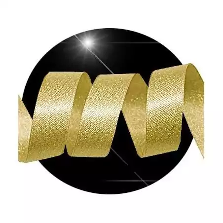 Lacets en satin&nbsp;pailleté doré doux pour vos chaussures