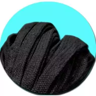 Lacets noirs épais en coton pour vos chaussures