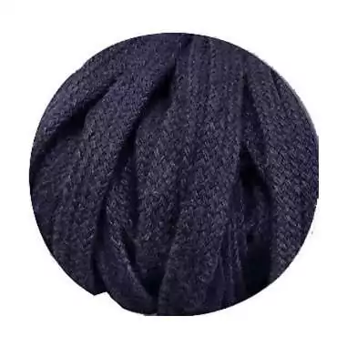 Lacets coton&nbsp;épais en bleu marine pour vos chaussures