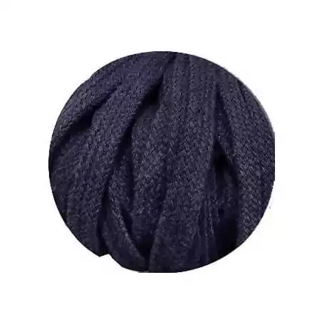 Lacets coton&nbsp;épais en bleu marine pour vos chaussures