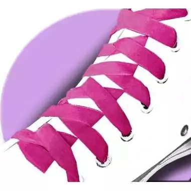 Lacets velours&nbsp;framboise pour vos chaussures