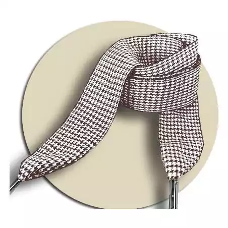 Lacets originaux pied de poule beige marron en vente en…