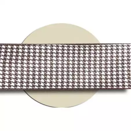 Lacets originaux pied de poule beige marron en vente en…