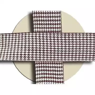 Lacets originaux pied de poule beige marron en vente en…