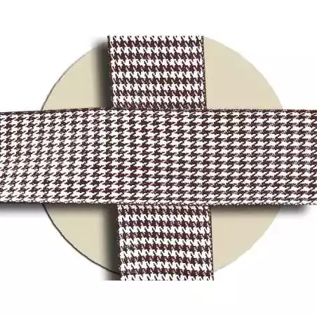 Lacets originaux pied de poule beige marron en vente en…