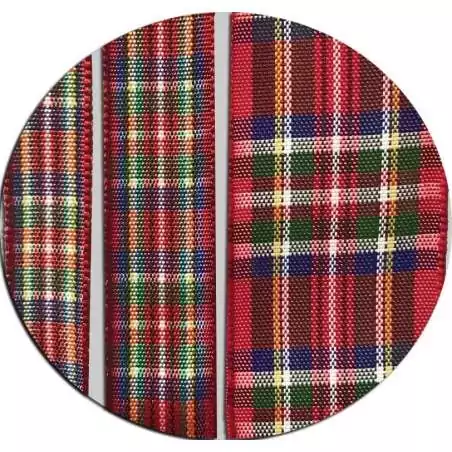 Lacets de chaussures larges rouges à carreaux écossais…