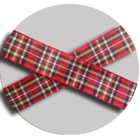 Lacets de chaussures larges rouges à carreaux écossais…