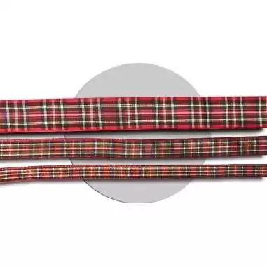 Lacets de chaussures larges rouges à carreaux écossais…