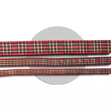 Lacets de chaussures larges rouges à carreaux écossais…