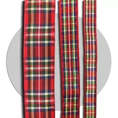 Lacets carreaux&nbsp;tartan rouges : 3 &nbsp;largeurs pour vos chaussures 2