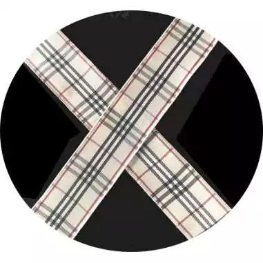 Lacets carreaux écossais beiges en 3 largeurs pour vos…