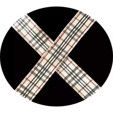 Lacets carreaux écossais beiges en 3 largeurs pour vos…