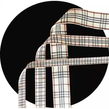 Lacets carreaux écossais beiges en 3 largeurs pour vos…