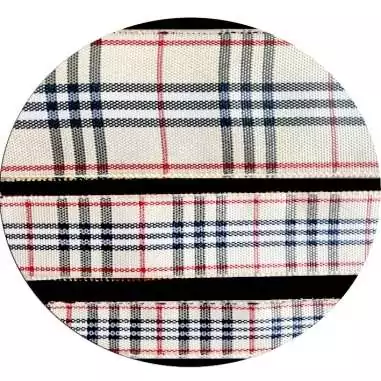 Lacets carreaux écossais beiges en 3 largeurs pour vos…