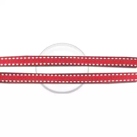 Lacets rouges blancs à surpiqures fantaisie en vente en…