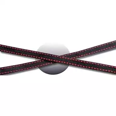 Lacets noirs surpiqués&nbsp;en rouge pour vos chaussures