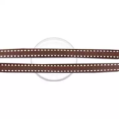 Lacets marrons blancs à surpiqures fantaisie en vente en…