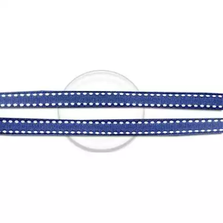 Lacets bleus blancs à surpiqures fantaisie en vente en…