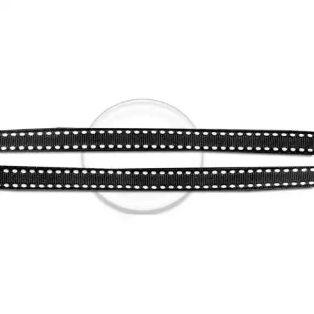 Lacets noirs blancs à surpiqures fantaisie en vente en…