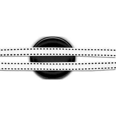 Lacets blancs surpiqués de noir pour vos chaussures