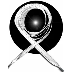 Lacets&nbsp;blancs&nbsp;surpiqûres argentées ou dorées pour vos chaussures