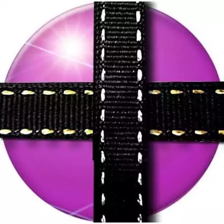 Lacets noirs surpiqûres argentées ou dorées pour vos…